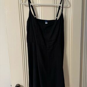 Old Navy Black Linen Dress